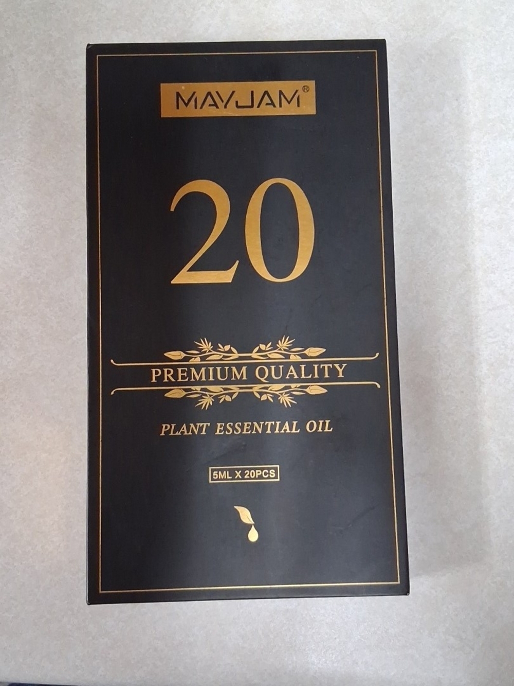 Mayjam 20-Pack Plant Essential Oil Set - Black & Gold